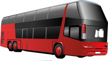 Busreisen willkommen für eine Reisepause mit Kaffee und Kuchen